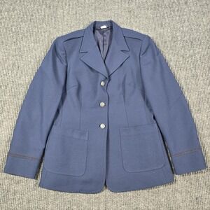 Vintage USAF Blue Uniform Blazer Womens 14 Westpoint Patriot Military Jacket 80s